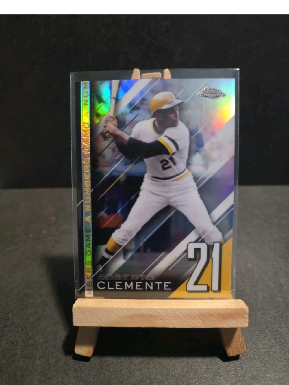 2020 Topps Chrome Update Numbers Game Insert #NGC-3 Roberto Clemente Pirates